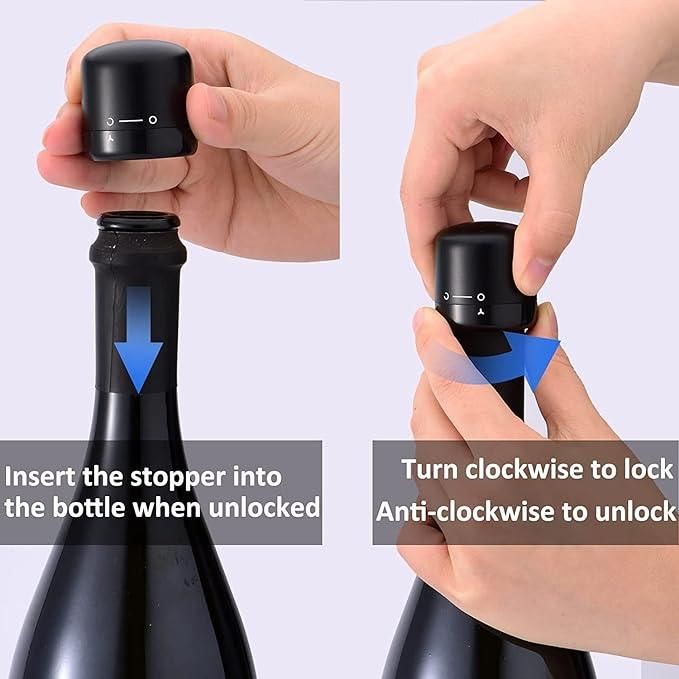 Wine Bottle Stopper Silicone Vacuum Bottle Stopper for Wine